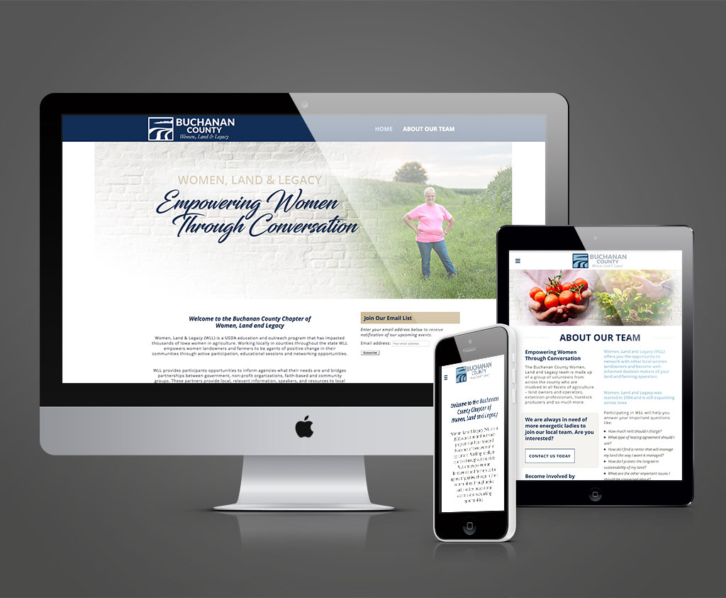 Buchanan Co. Women, Land & Legacy Responsive Website